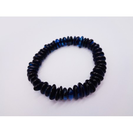 BRACCIALE ELASTICO IN AMBRA BLU