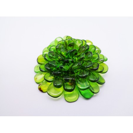 SPILLA IN AMBRA VERDE