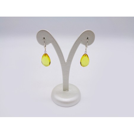 ORECCHINI A GOCCIA IN AMBRA