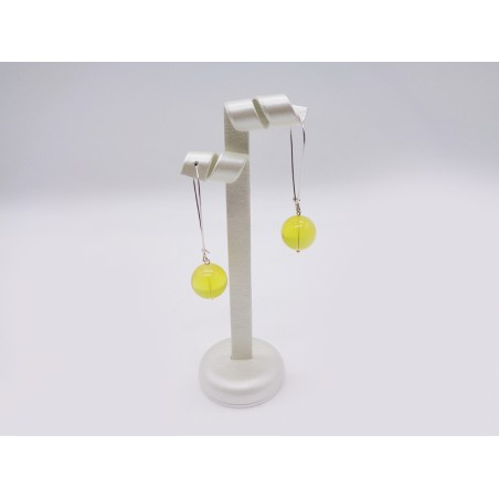 ORECCHINI SFERE IN AMBRA