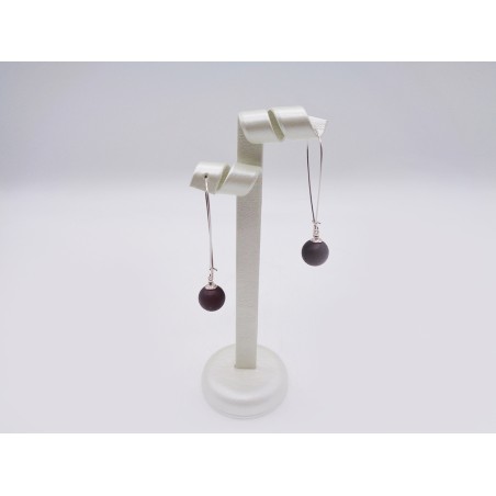 ORECCHINI SFERE IN AMBRA