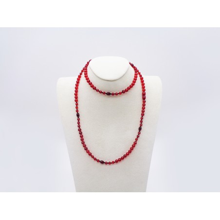 COLLANA LUNGA IN AMBRA ROSSA