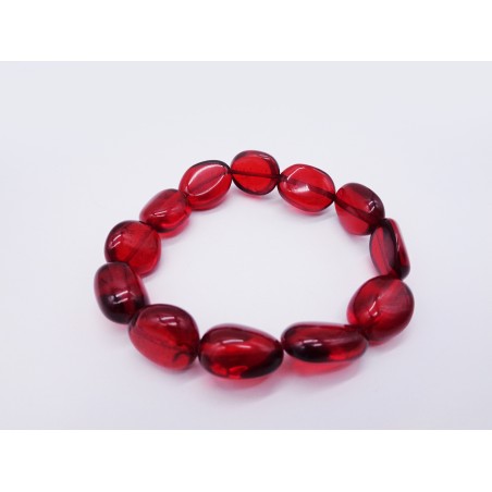 BRACCIALE IN AMBRA ROSSA