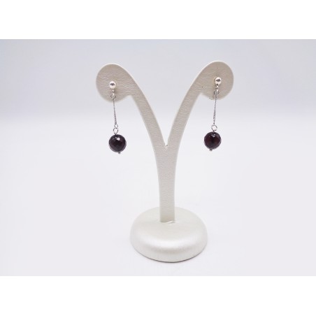 ORECCHINI IN AMBRA ROSSA