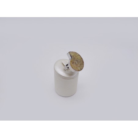 ANELLO CON AMMONITE FOSSILE