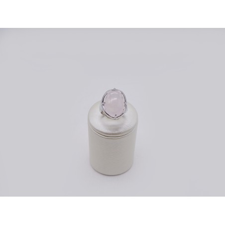 ANELLO IN PIETRA QUARZO ROSA