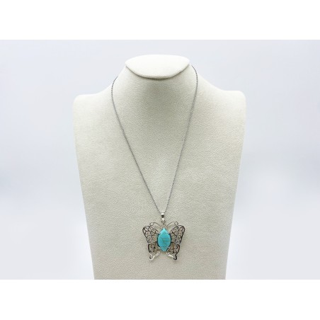 COLLANA CON CIONDOLO IN PIETRA