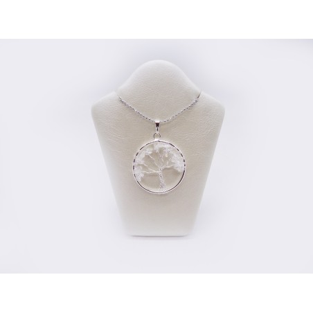 CIONDOLO ALBERO DELLA VITA IN CRISTALLO DI ROCCA