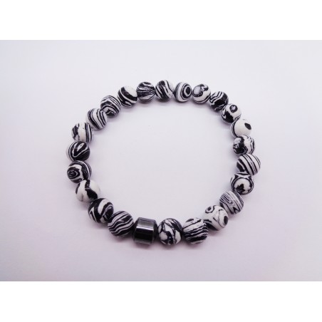BRACCIALE IN DIASPRO ZEBRA