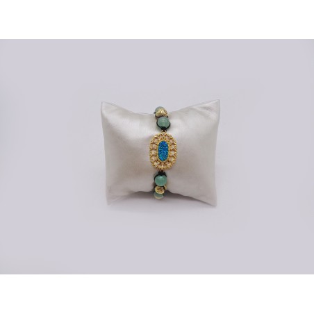 BRACCIALE IN AVVENTURINA E DRUSA