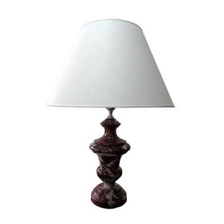 LAMPADA IN MARMO ROSSO LEVANTO