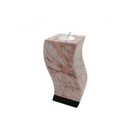 PORTACANDELA ONDULATO MARMO ROSA