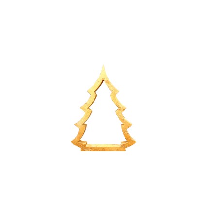 DECORAZIONE NATALIZIA ALBERO IN TRAVERTINO GIALLO