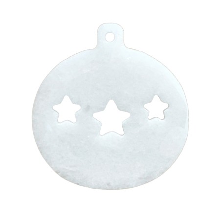 PALLINA DI NATALE IN BIANCO AMORE