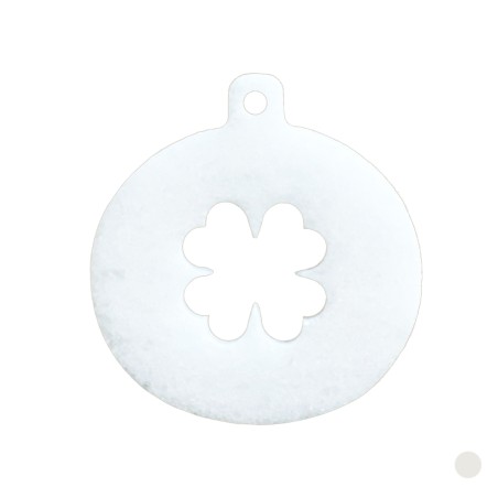 PALLINA DI NATALE IN BIANCO AMORE