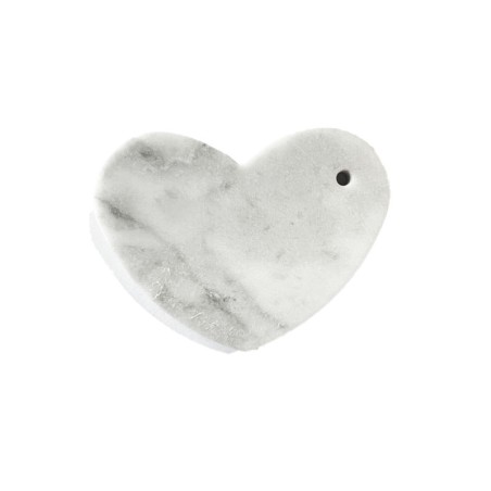 DECORAZIONE- CUORE IN BIANCO CARRARA