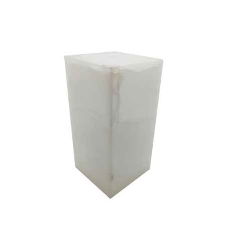 LAMPADA DA TAVOLO IN ONICE BIANCO