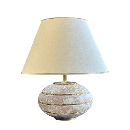 LAMPADA  IN MARMO ROSA NORVEGIA