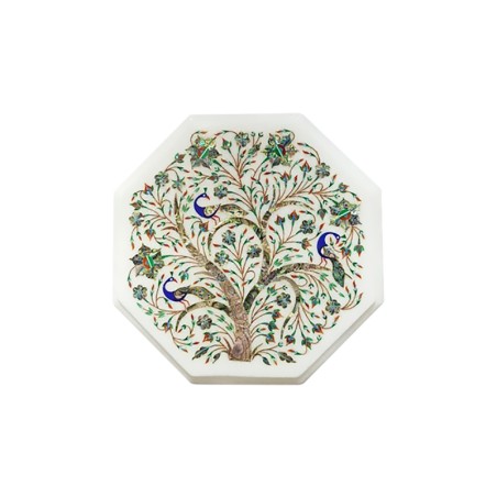 MARBLE TABLE TOP ABALONE