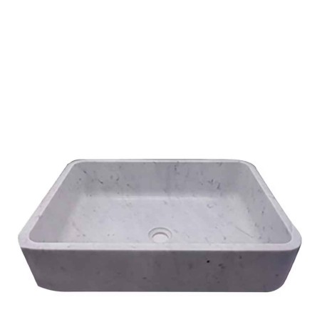 LAVABO IN MARMO BIANCO DI CARRARA