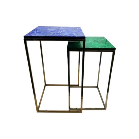 TAVOLINO TOP IN MALACHITE