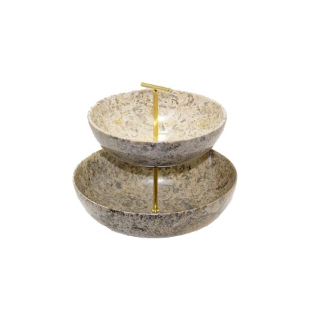 ALZATINA IN PIETRA FOSSILE