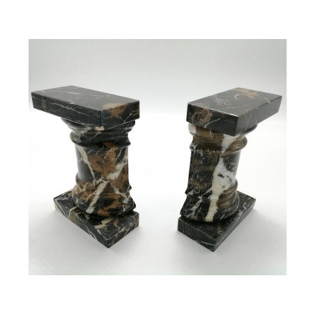 FERMALIBRO SINGOLO A COLONNA ROMANA LISCIA IN MARMO