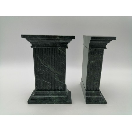 FERMALIBRO SINGOLO A COLONNA CON SCALANATURE IN MARMO