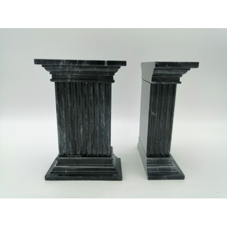 FERMALIBRO SINGOLO A COLONNA CON SCALANATURE IN MARMO