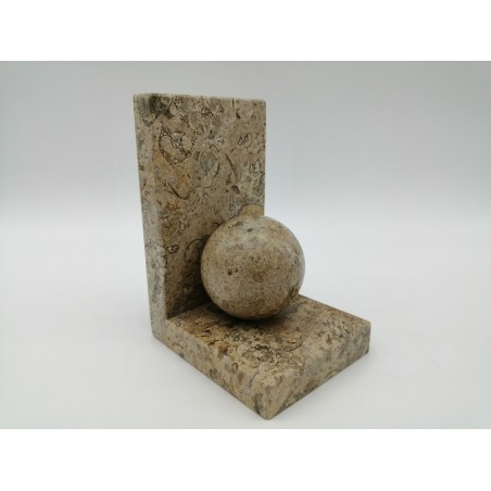 FERMALIBRO SINGOLO CON SFERA IN MARMO