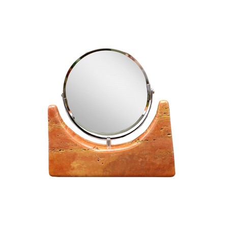 SPECCHIO DA TAVOLO IN TRAVERTINO