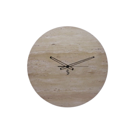 OROLOGIO DA PARETE IN TRAVERTINO