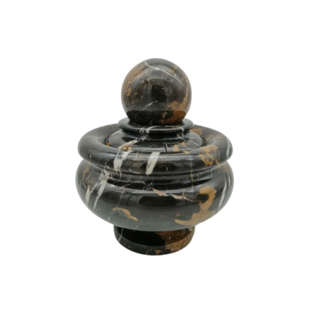 FONTANA DA INTERNI ED ESTERNI CON SFERA IN MARMO NERO MICHELANGELO