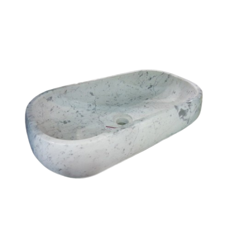 LAVABO IN MARMO BIANCO CARRARA