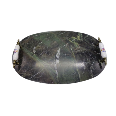 VASSOIO IN MARMO VERDE BORGOGNA