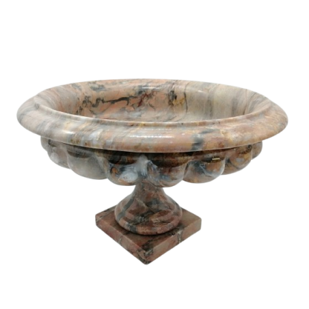 PORTAFRUTTA IN MARMO ROSSO PREZIOSO