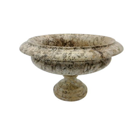 PORTAFRUTTA IN PIETRA FOSSILE