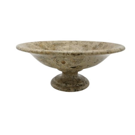 PORTAFRUTTA IN PIETRA FOSSILE