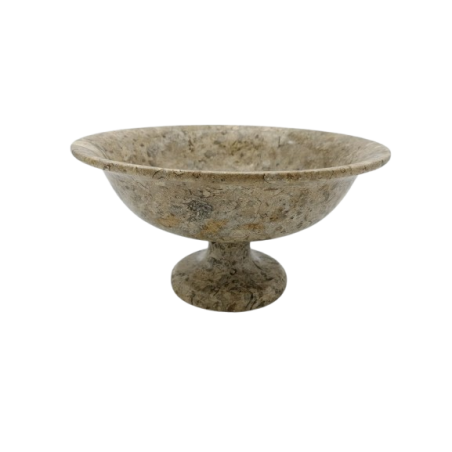 PORTAFRUTTA IN PIETRA FOSSILE