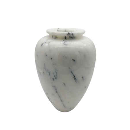 VASO IN MARMO BIANCO IBIZA