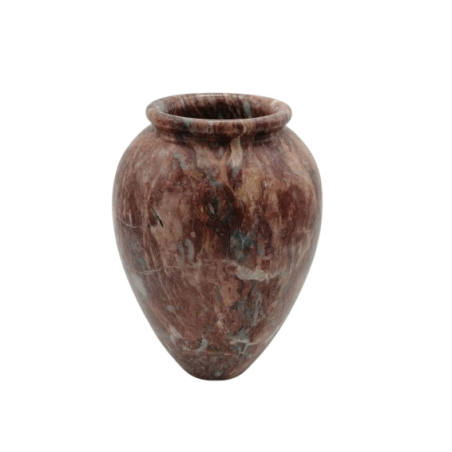 VASO IN MARMO ROSSO PREZIOSO