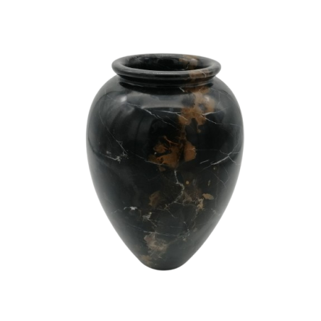 VASO IN MARM0 NERO MICHELANGELO