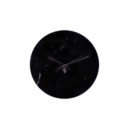 OROLOGIO DA PARETE IN MARMO NERO MARQUINIA