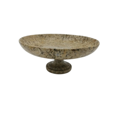 PORTAFRUTTA IN PIETRA FOSSILE