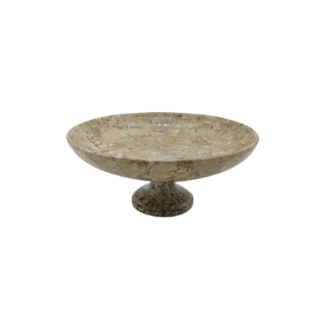 PORTAFRUTTA IN PIETRA FOSSILE