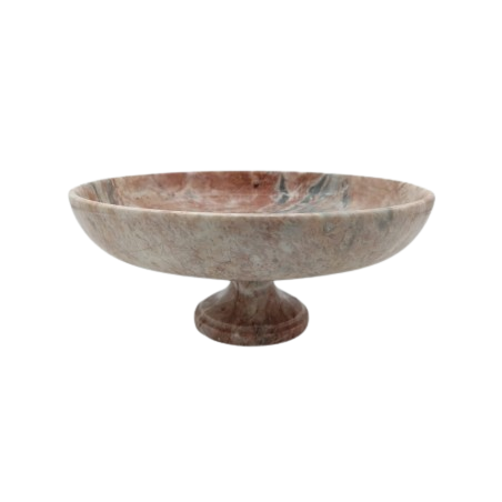 PORTAFRUTTA IN MARMO ROSA