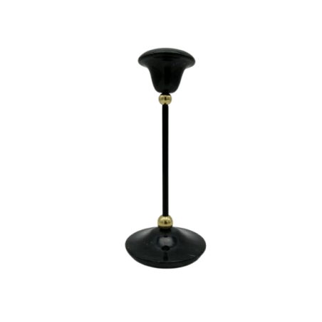 PORTACANDELA IN MARMO NERO