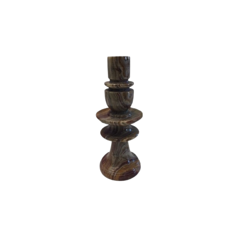 PORTACANDELA IN ONICE VERDE