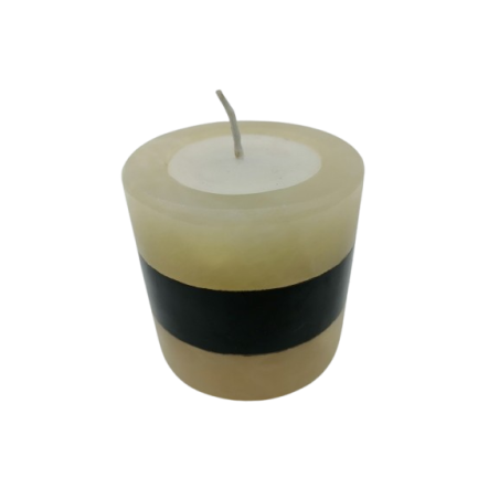 PORTACANDELA IN ONICE BIANCO