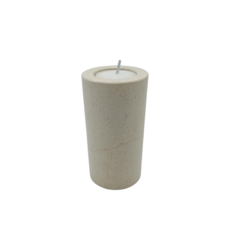 PORTACANDELA IN TRAVERTINO